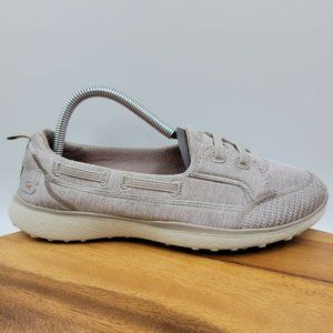 Skechers Microburst Taupe Slip On Comfort Flat Loafer Shoe Women's 8.5 23317